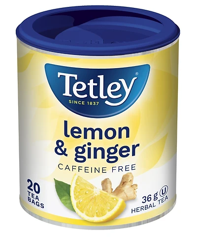Tetley Care Lemon Ginger, 20 Bags