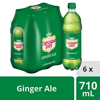 Soda gingembre Canada DryMD - Emballage de 6 bouteilles de 710 mL