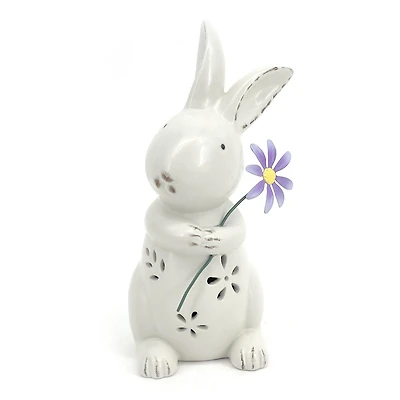 CERAMIC RABBIT PURPLE TABLE