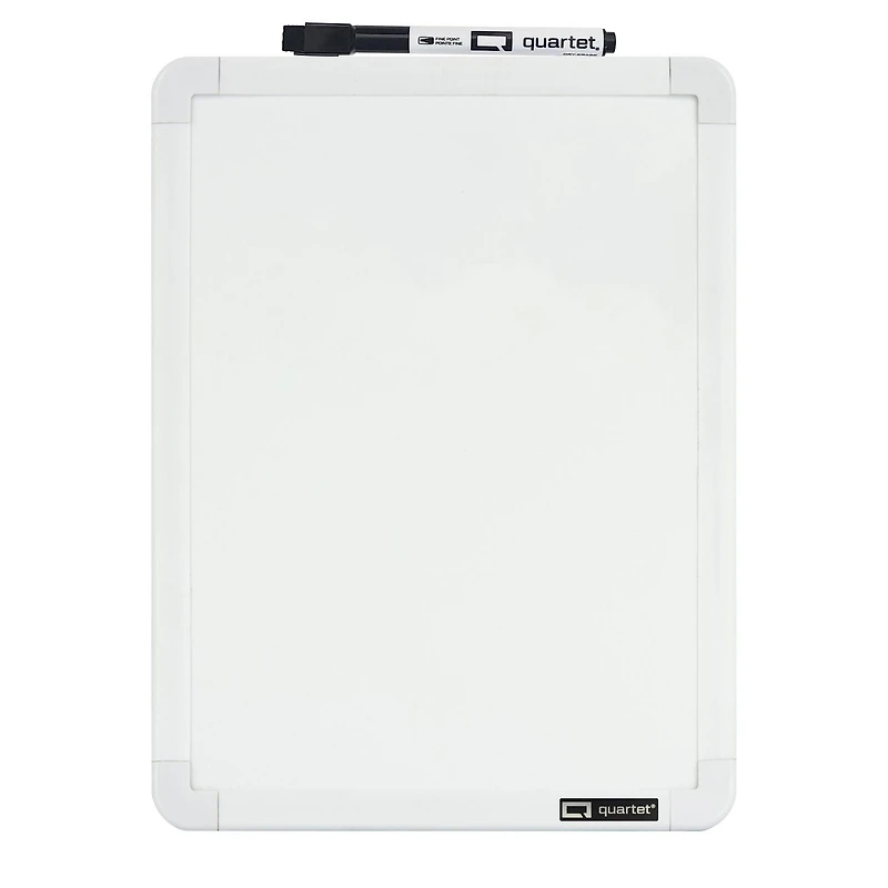 Quartet Dry-Erase Board, Non-Magnetic, Plastic Frame, Whiteboard, 11” x 8.5”, Dry-Erase Board
