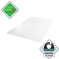 Tapis de chaise rectangulaire en polycarbonate Ultimat® pour tapis jusqu'à 1/2" - 48" x 53"