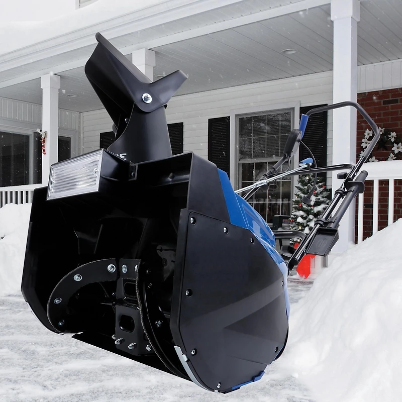 Souffleuse à Neige électrique Snow Joe à une étape de 46 cm, moteur de 15 Ah et phares