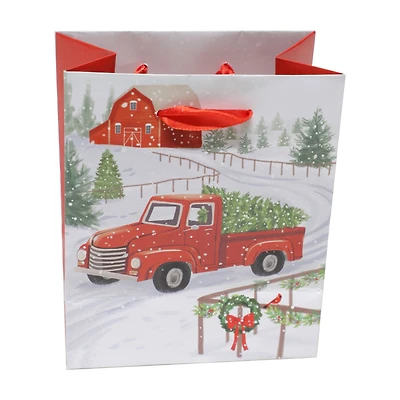 Holiday Time Christmas Small Gloss Gift Bag
