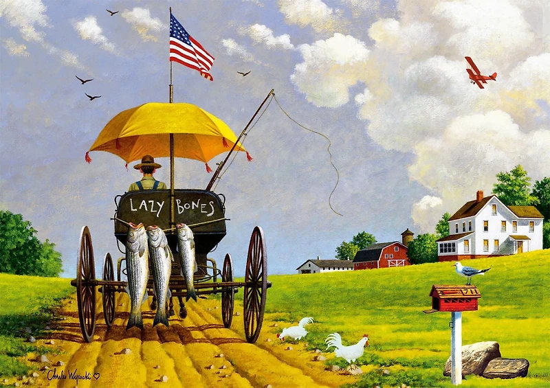 Buffalo Games - Charles Wysocki - Wait 'Till Martha Sees What I'm Bringing Home - 300 Piece Jigsaw Puzzle