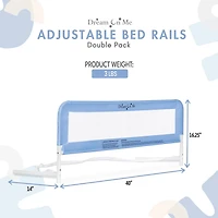 Dream On Me Adjustable Mesh Bedrail Double Pack, Model #443