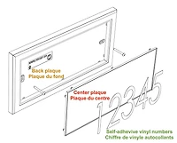 PRO-DF Rectangular Modern Address Plaque