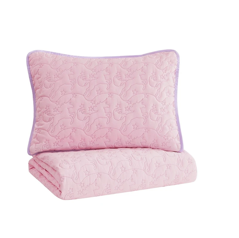 Mainstays Kids Reversible Quilt Set, MSK Quilt
