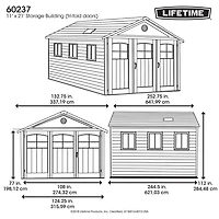 LIFETIME 11 Ft. X 21 Ft. Outdoor Storage Shed