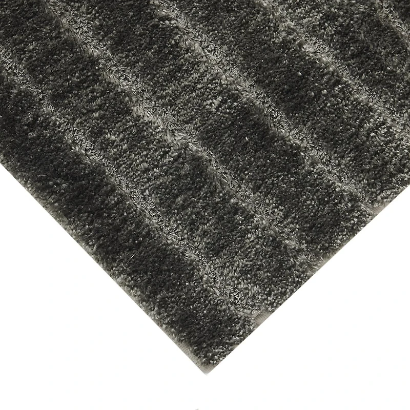 Ensemble de tapis pour salle de bain 2 pièces à rayures touffetées gris platine Mainstays