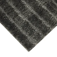 Ensemble de tapis pour salle de bain 2 pièces à rayures touffetées gris platine Mainstays