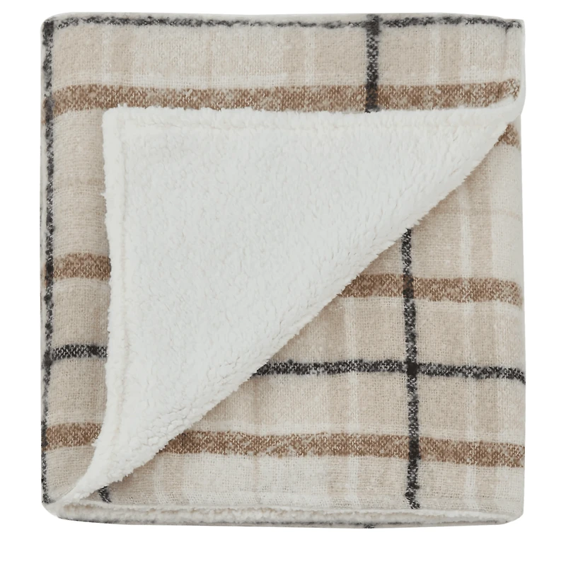 Bouclair Elsy Cozy Throw Blanket 50x60 in