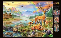 Buffalo Games Amazing Nature: Deer Lake 500 Piece Jigsaw Puzzle