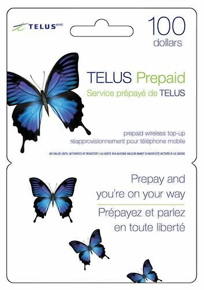Carte Telus 100 $