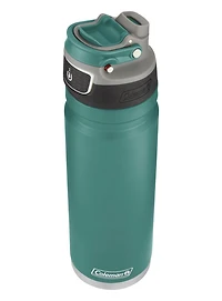 Coleman FreeFlow AUTOSEAL® 24oz Stainless Steel Water Bottle, Seafoam, 24oz/690mL, BPA Free