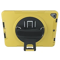 CTA Digital Protective Case with Built-in 360-degree Rotatable Grip Kickstand for iPad 7th and 8th Gen 10.2-in, iPad Air 3 and iPad Pro 10.5-in - Yellow