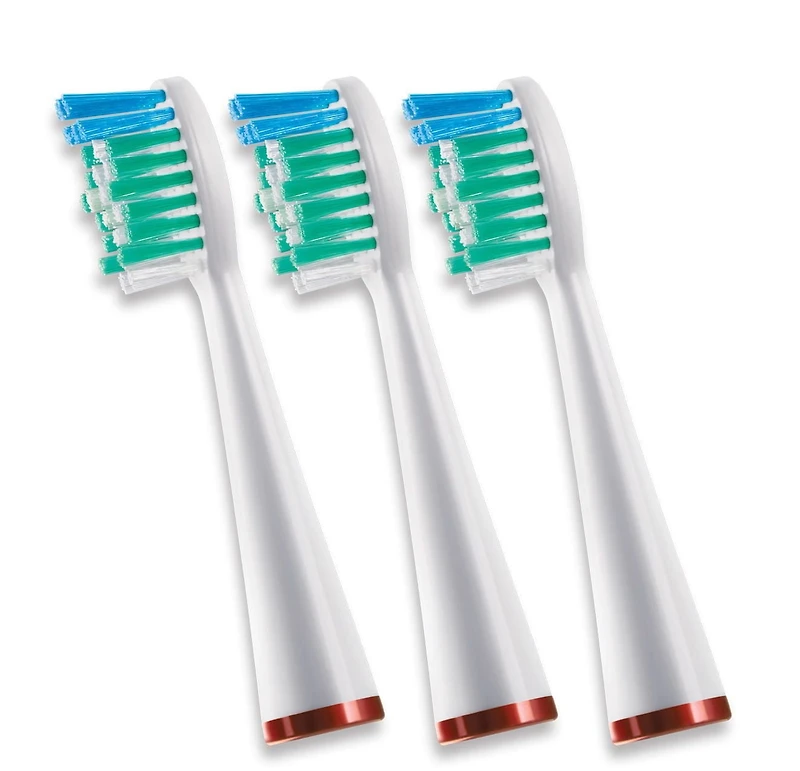 Water Pik Sonic Tête de rechange pour la brosse à dents rechargeable Sonic WP-900, paq. de 3