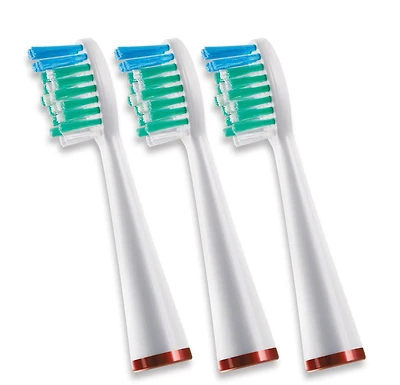 Water Pik Sonic Tête de rechange pour la brosse à dents rechargeable Sonic WP-900, paq. de 3