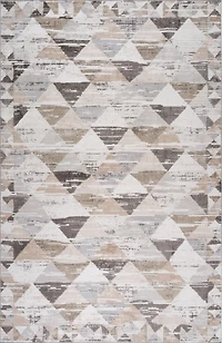 Rug Branch Cadence Abstract Indoor Area Rug, Beige Brown, Modern - Living Room, Bedroom, Dining Room, and Kitchen