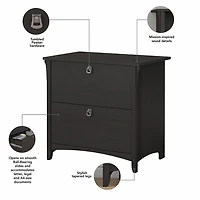 Bush Furniture Salinas 2 Drawer Lateral File Cabinet