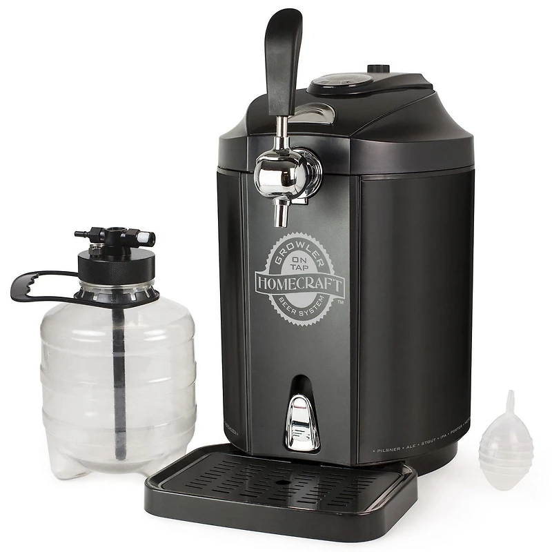 HomeCraft™ Kegerator & Beer Growler Cooling System, Black Stainless Steel