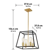 Artika Carter Square 4-Light Chandelier