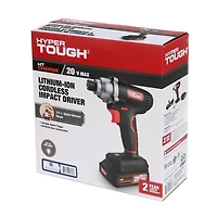 HyperTough 20V Lithium-ion cordless impact driver