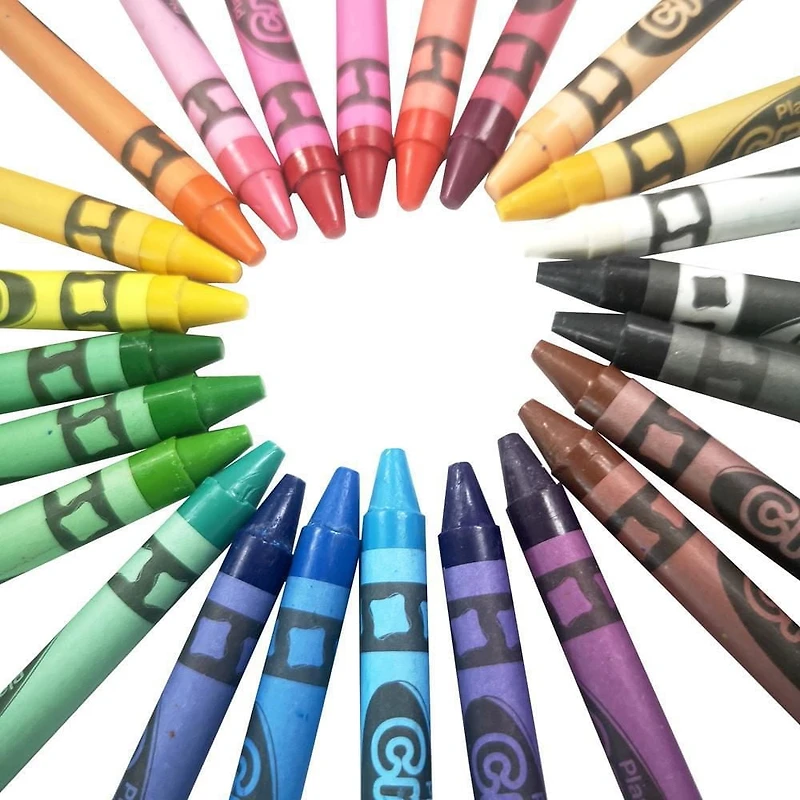 PEN+GEAR 24CT Crayons emballés dans une boîte en papier CRAYONS PLAYDAY 24CT