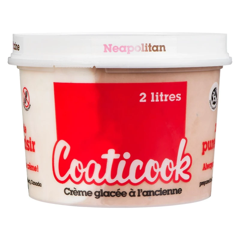 Crème glacée napolitaine Laiterie de Coaticook 2 kg