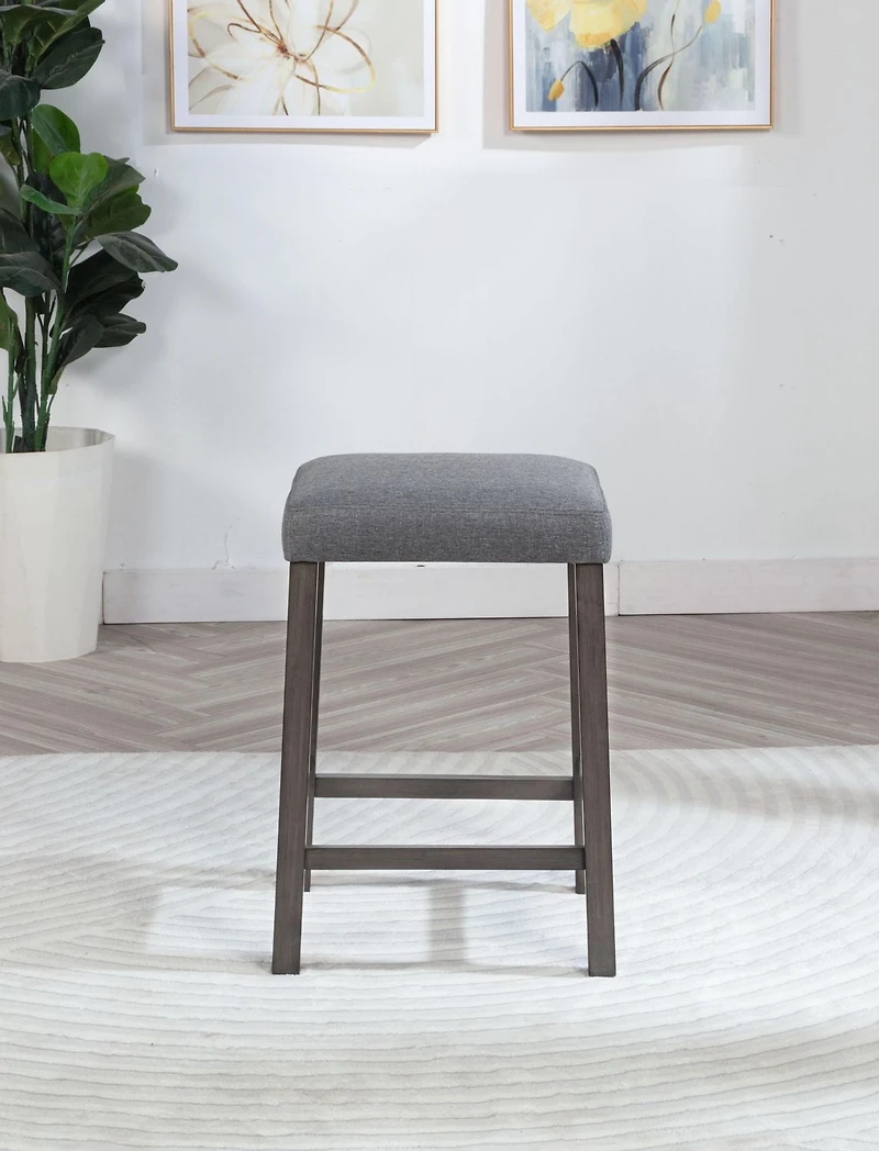 K-Living Pheony Marble Counter Height Table with Storage and & 2 Bar Stools