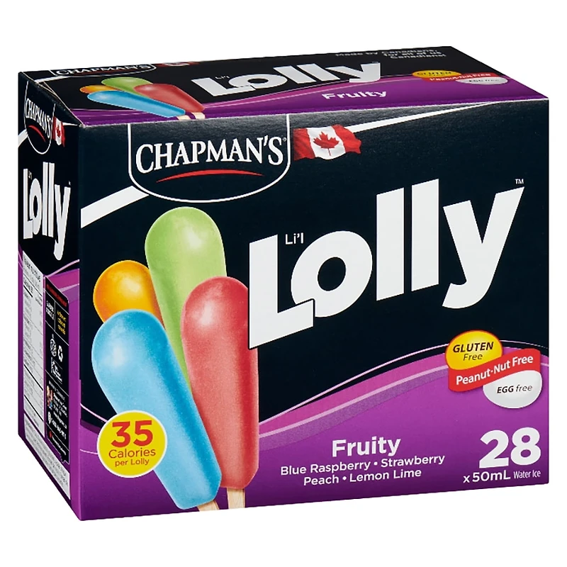 Chapman's Low Calorie Fruity Li'l Lolly in a Box 28 x 50 ml