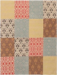 ECARPETGALLERY 5'8" x 7'6" Transitional Collage Handmade Area Rug for Living Room, Dining Room and Bedroom in Grey