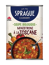 Sprague Organic Tuscany-Style Minestrone Soup, 398ml - Reheat and Serve
