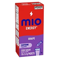 Mélange De Boisson Au Raisin Energy En Poudre, Sachets De 3, 3 G, Boîte De 10 Ct 10pk