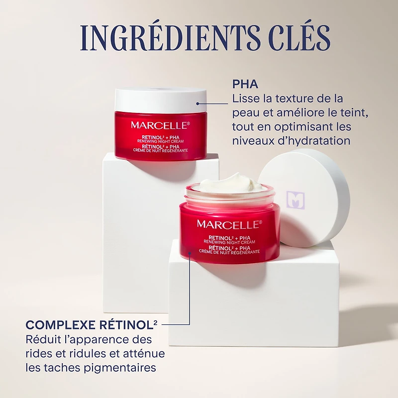 Marcelle Retinol2 + PHA Renewing Night Cream, 50mL