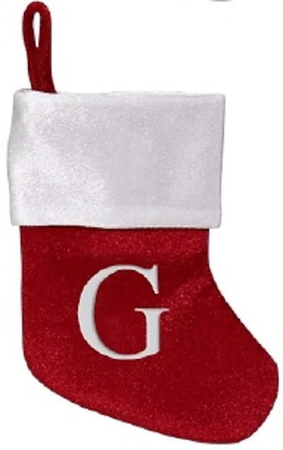 Mini-chaussette monogramme Holiday Time, taille, G