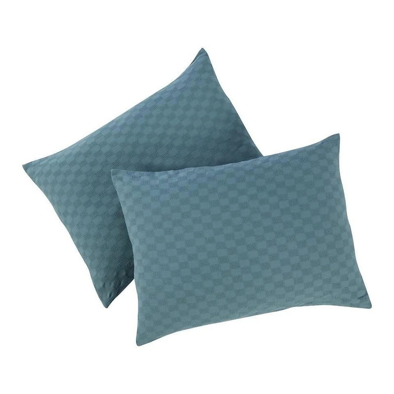 BH&G 3PC COMFORTER SET FULL QUEEN NIMBUS BLUE, 1 Comforter 2 Sham