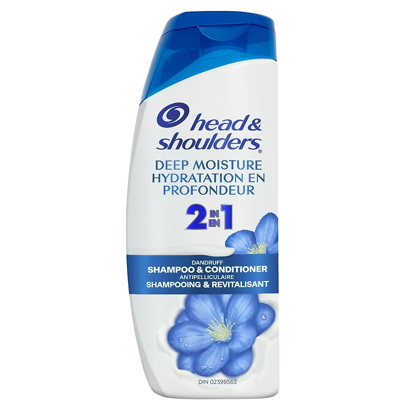 Shampooing et revitalisant 2 en 1 Head & Shoulders Hydratation en profondeur 613ML