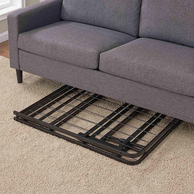 Cadre de lit plateforme pliable en acier Mainstays, format Twin XL, hauteur 14 po, sans sommier requis, noir