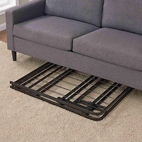 Cadre de lit plateforme pliable en acier Mainstays, format Twin XL, hauteur 14 po, sans sommier requis, noir