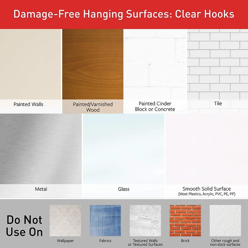 Command™ Small Clear Replacement Strips 17022CLR-16ESF, 16 Strips