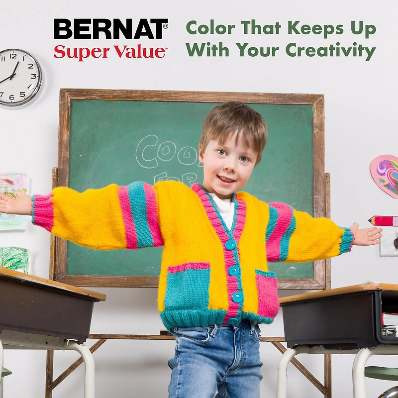Bernat® Super Value™ Yarn, Acrylic #4 Medium, 7oz/197g, 426 Yards