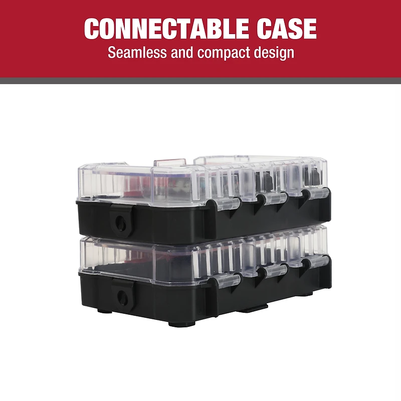 Hyper Tough 14-Piece Masonry Drill Bit Set, Carbide YG8 Tip,Clear Lid Case