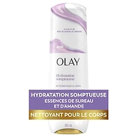 Olay Indulgent Moisture Body Wash Infused with Vitamin B3, Notes of Elderberry and Almond Cream, 591ML
