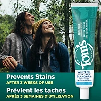 Tom’s of Maine Dentifrice Nettoyant en Profondeur plus Blanchissant, Dentifrice Naturel avec des Nettoyants à Base de Plantes, Formule sûre pour l’Émail, Menthe Poivrée, 113 g