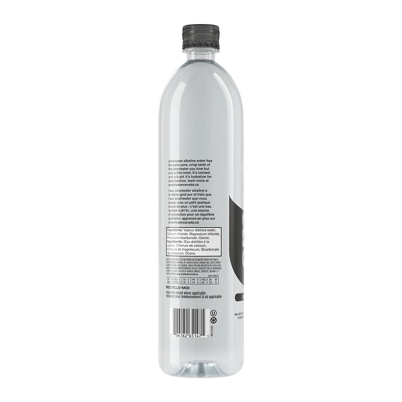 Glaceau Smartwater Alkaline Bottle, 1 Liter