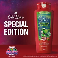 Nettoyant pour le corps Old Spice pour hommes, Bal de Brooklyn, parfum de fruits écrasés, Old Spice x The Super Mario Galaxy Movie, Fraîcheur après-lavage 24/7