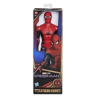 Marvel Spider-Man Titan Hero Series, figurine Spider-Man en costume rouge et noir de 30 cm inspirée du film de Spider-Man, enfants dès 4 ans