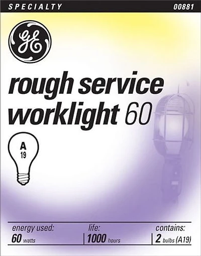 Lampe A19 saf-t-gard® GE 60 W – paquet de 2