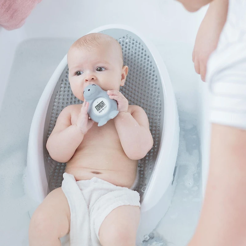 Thermomètre bain et chambre Angelcare® pour bébé, alerte température, arrêt automatique, pile incluse