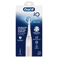 Brosse à dents électrique rechargeable Oral-B iO Série 2, pêche avec 1 brossette soins doux – Capteur automatique de pression pour protéger les gencives – 3 modes – Minuterie de 2 minutes